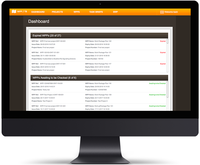 tasks and risks work package plan screenshot